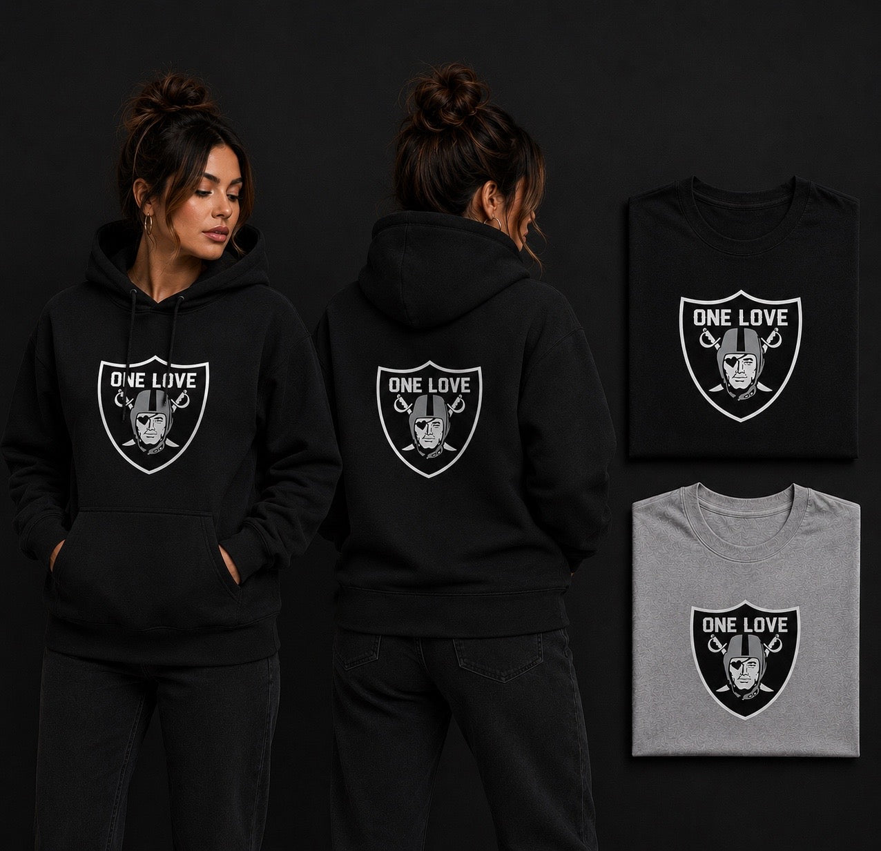 ONE LOVE HOODIE RAIDER